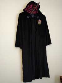 Strój szata peleryna Harry Potter Gryffindor + różdżka 10-12 lat