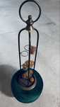 Porta-velas vintage em metal cobreado