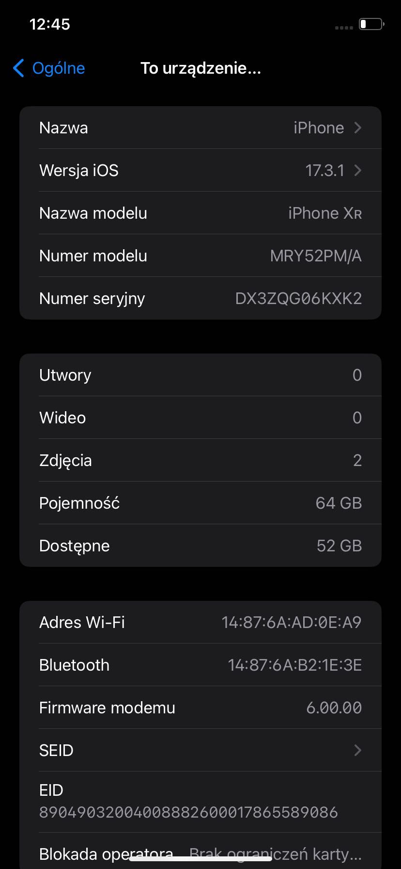 iPhone XR 64Gb Stan BDB