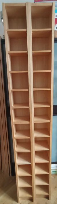 Ikea GNEDBY/BILLY regały na płyty CD - okleina brzozowa, 2 szt.