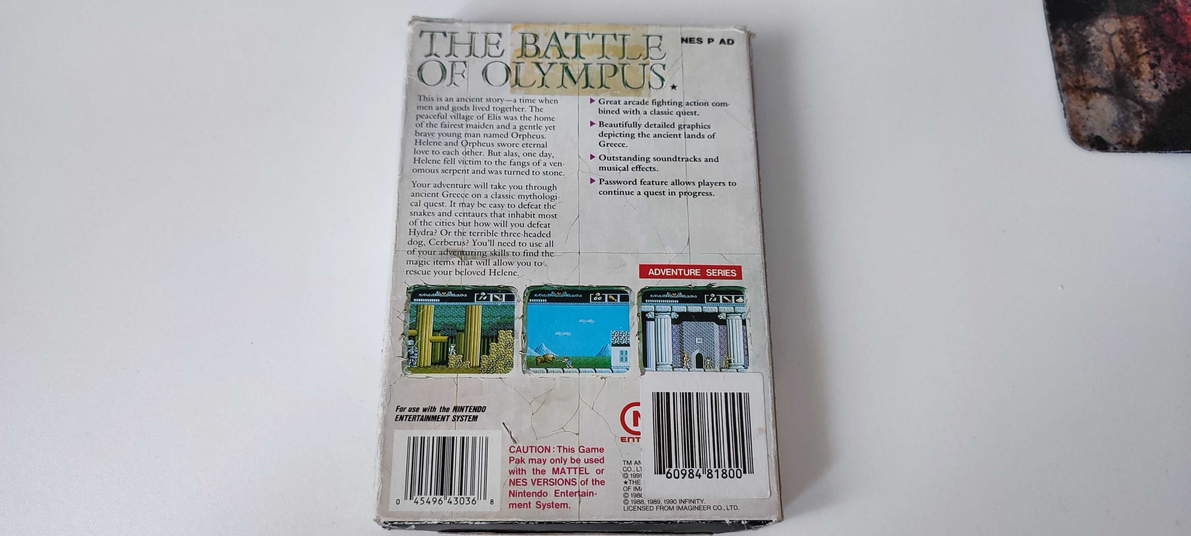 The Battle of Olympus Nintendo NES