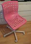 SKÅLBERG cadeira de trabalho rosa e branco IKeao