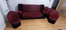 Sofa, wersalka, kanapa wraz z fotelami