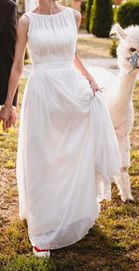 Suknia ślubna xs 34 prosta minimalistyczna