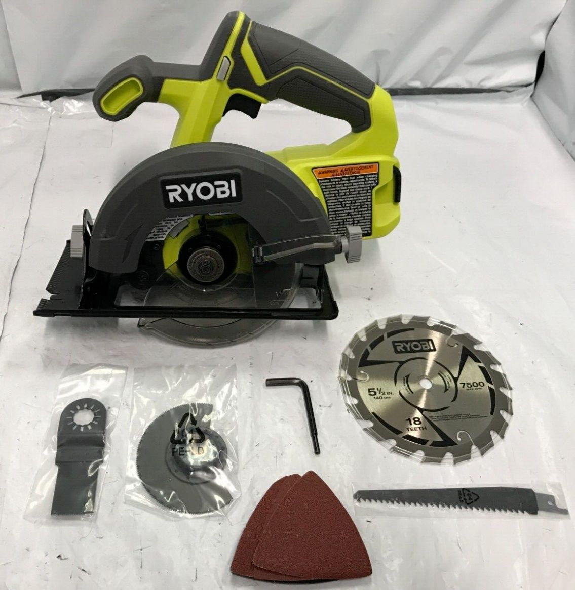 RYOBI ONE+ PCL1600K2 18V набір 6 інструментів (шуруповерт пила імпакт)