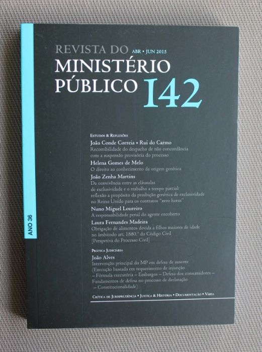 Revistas de 2015 do Ministério Público n.º 141, 142, 143 e 144