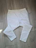 Świetne białe spodnie gumowane elastyczne duży rozmiar plus size