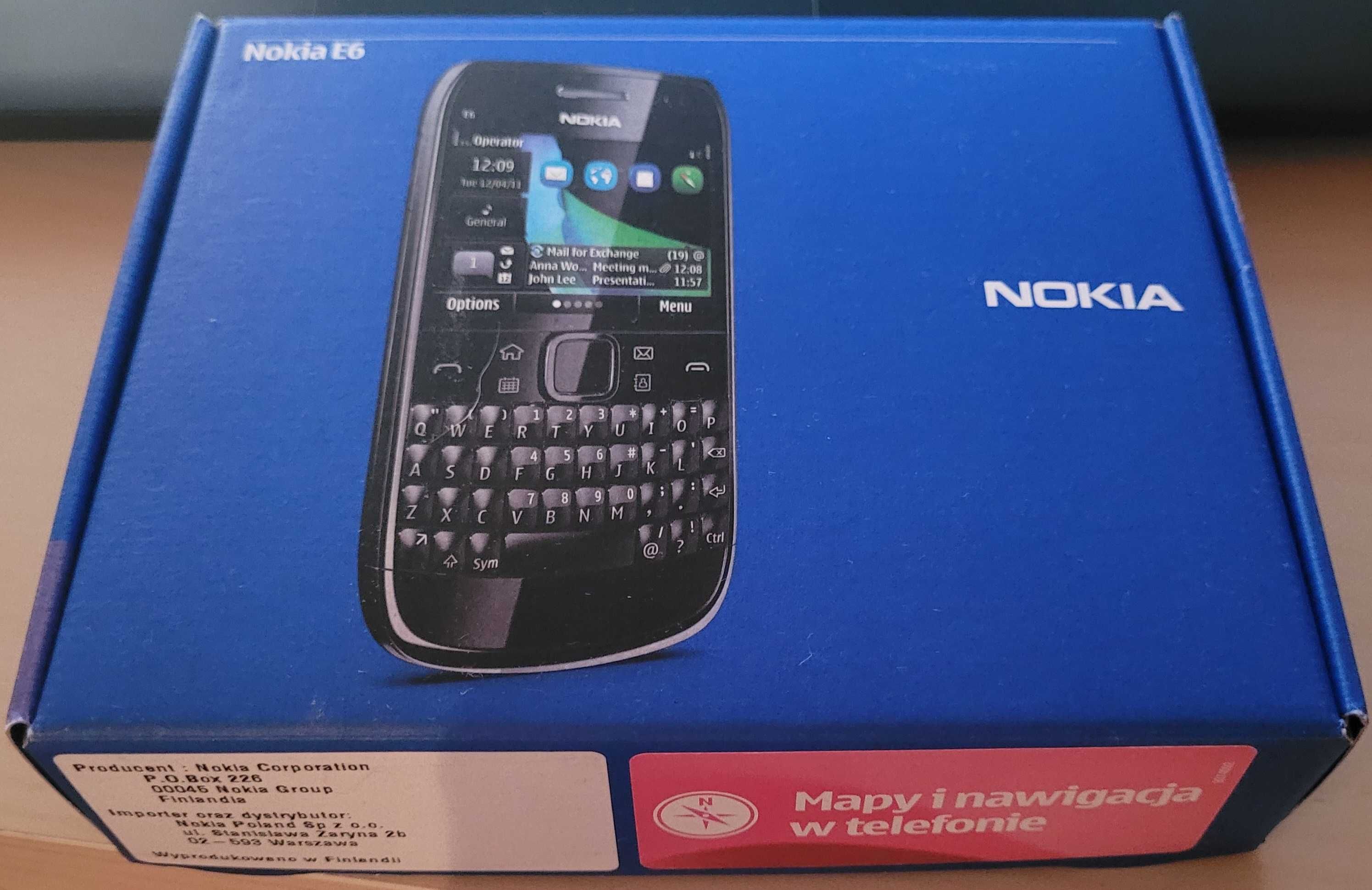 Nokia e6-00 telefon biznesowy z klawiaturą QWERTY