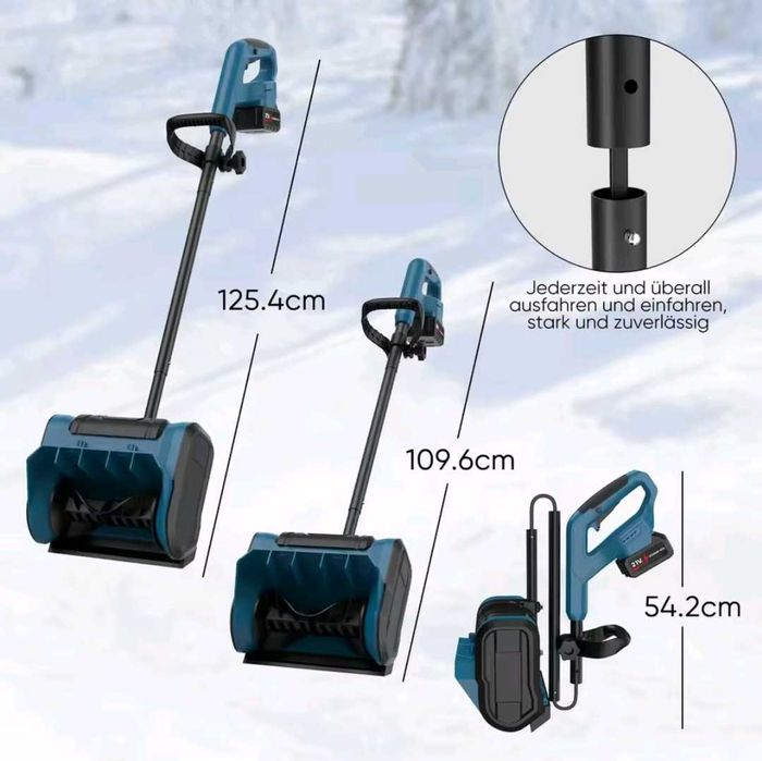 Odśnieżarka na baterie Makita 18V bezszczotkowy mocny silnik