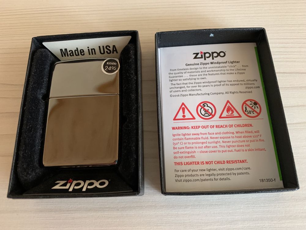 Классическая бензиновая зажигалка Zippo 150 Classic Black Ice