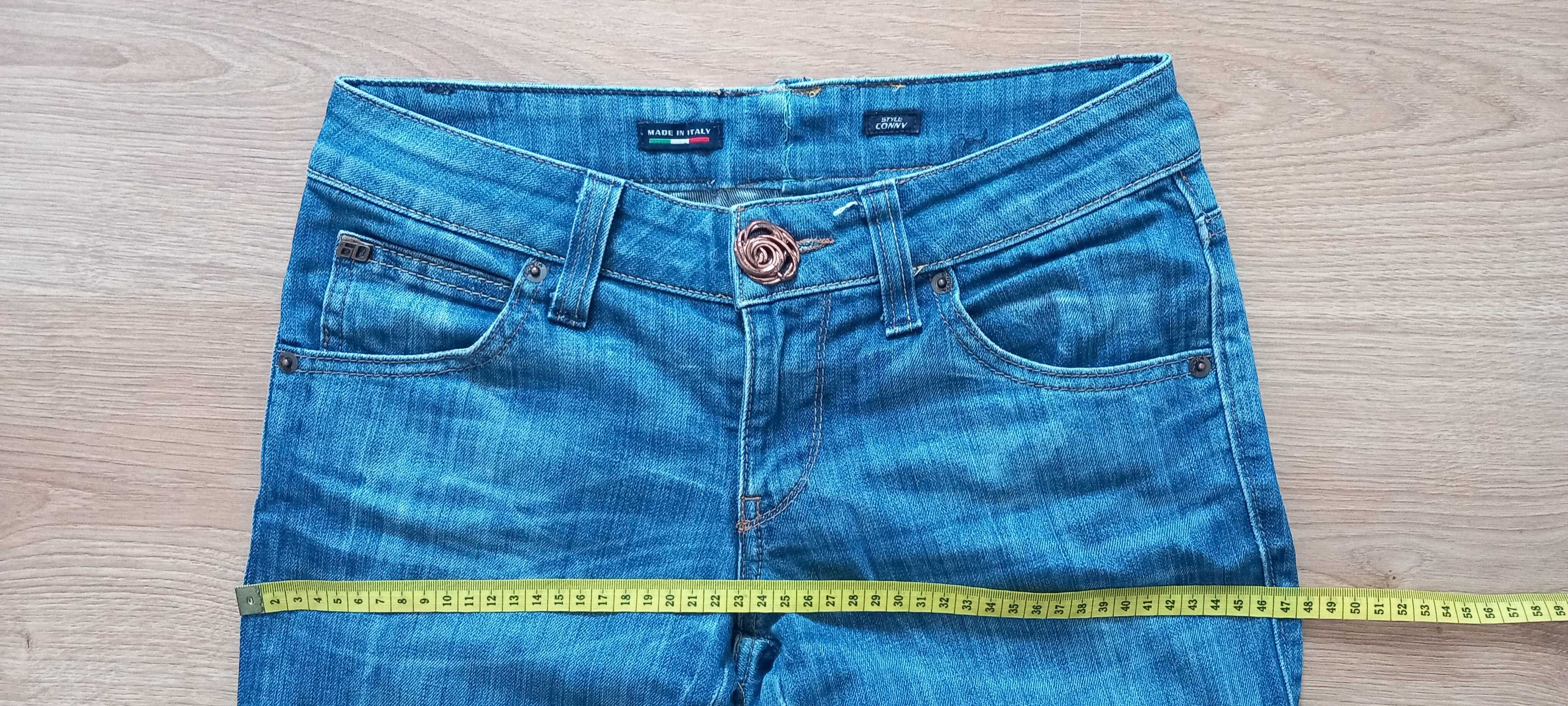 Calças de ganga wash bootcut botão original