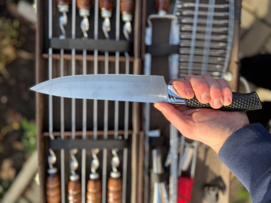 Подарунковий Шашлчиний набір в деревяному кейсі. Від виробника !!!