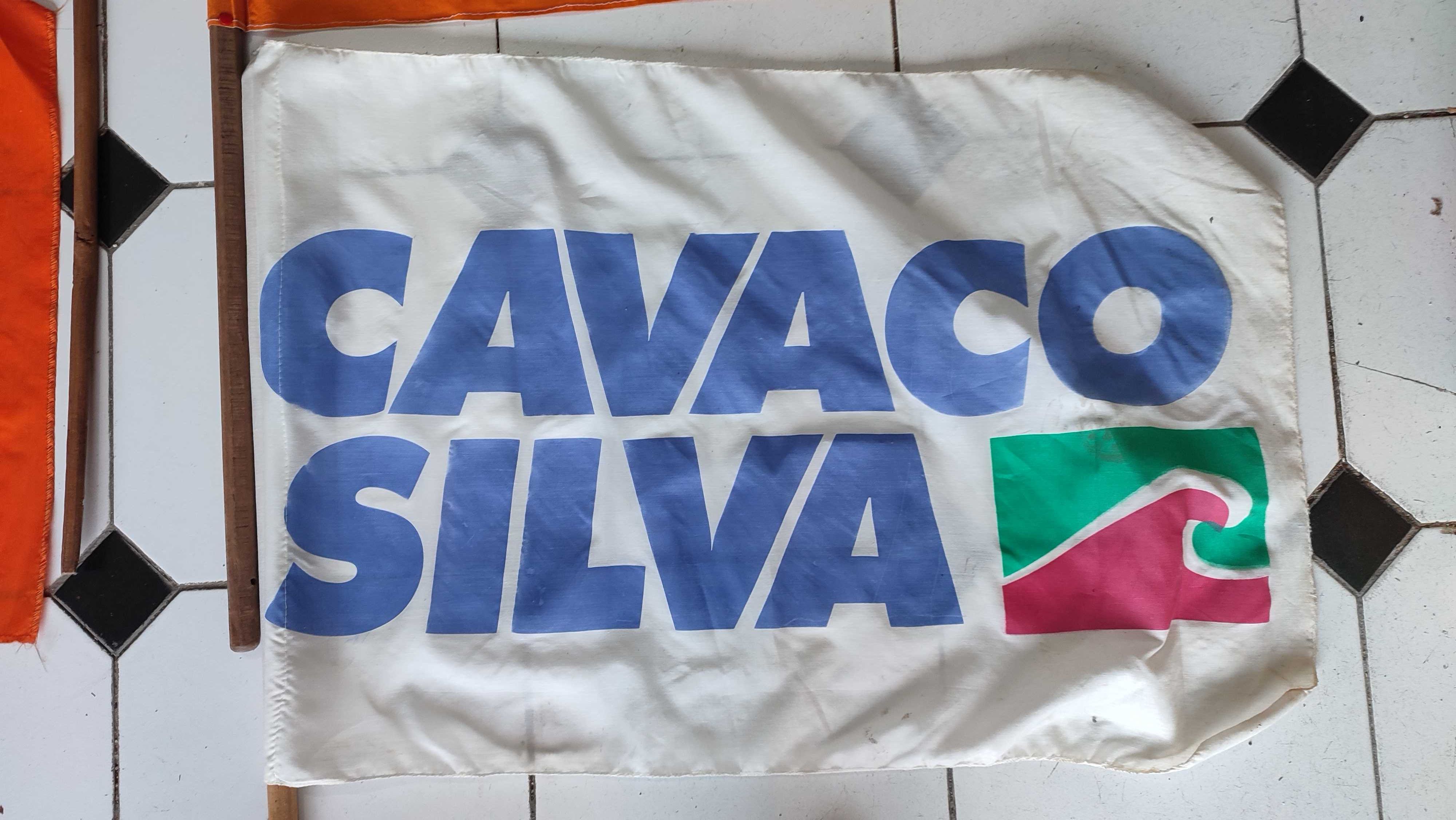 4 Bandeiras Politicas em pano antigas