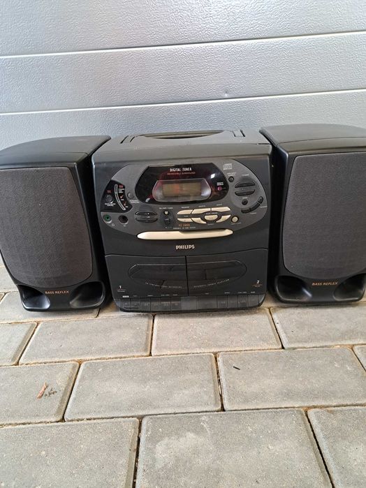 Wieża Philips, odtwarzacz kaset, CD