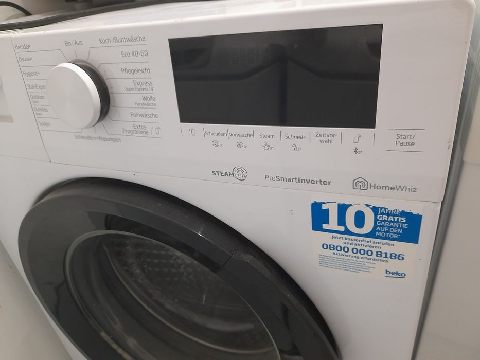 Pralka Beko parowa,ProSmartInventer,8kg wsadu, 1400obrotów, sprawna