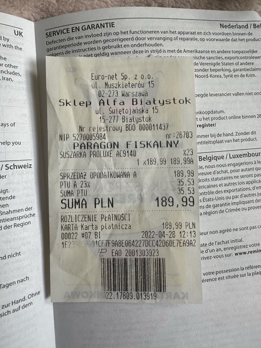 Suszarka REMINGTON AC9140 PROLuxe