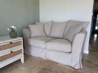 Beżowa Kanapa Sofa 150 cm