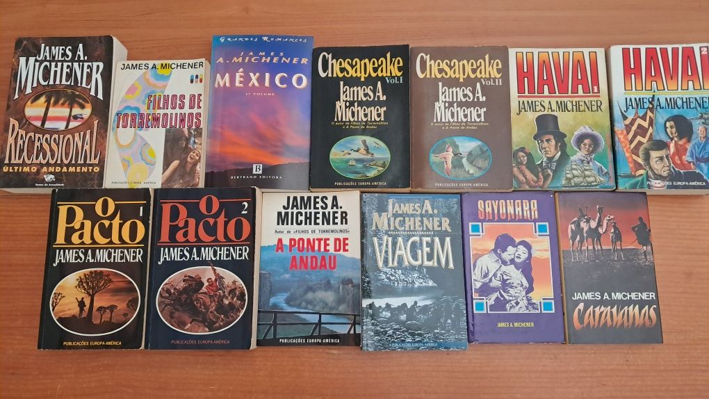 Livros James Clavell / James A. Michener /Dominique Lapierre/Max Gallo