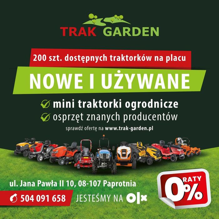 Solidny mocny traktorek kosiarka PARTNER  HUSQVARNA duży wybór