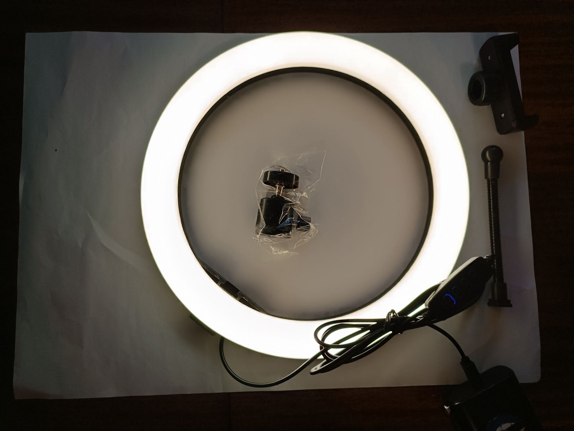 Лед лампа селфі, кільцева usb ring fill light з штативом