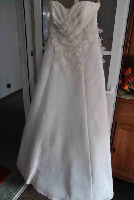 suknia ślubna +bolerko+welon,rozmiar 40-42