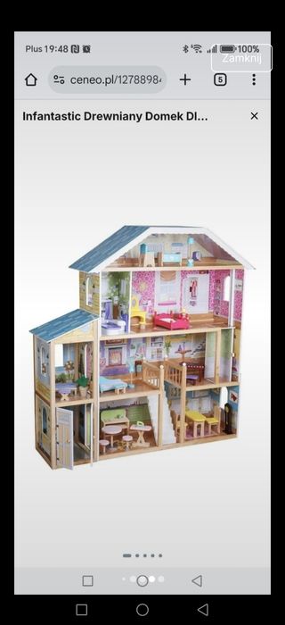 Ogromny domek dla lalek prezent święta