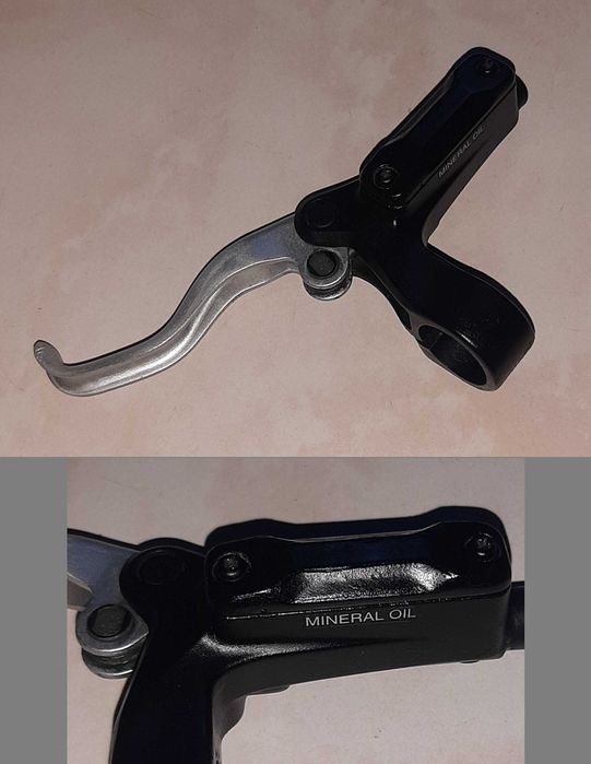 manete hidráulica Shimano + pedivela Cannondale