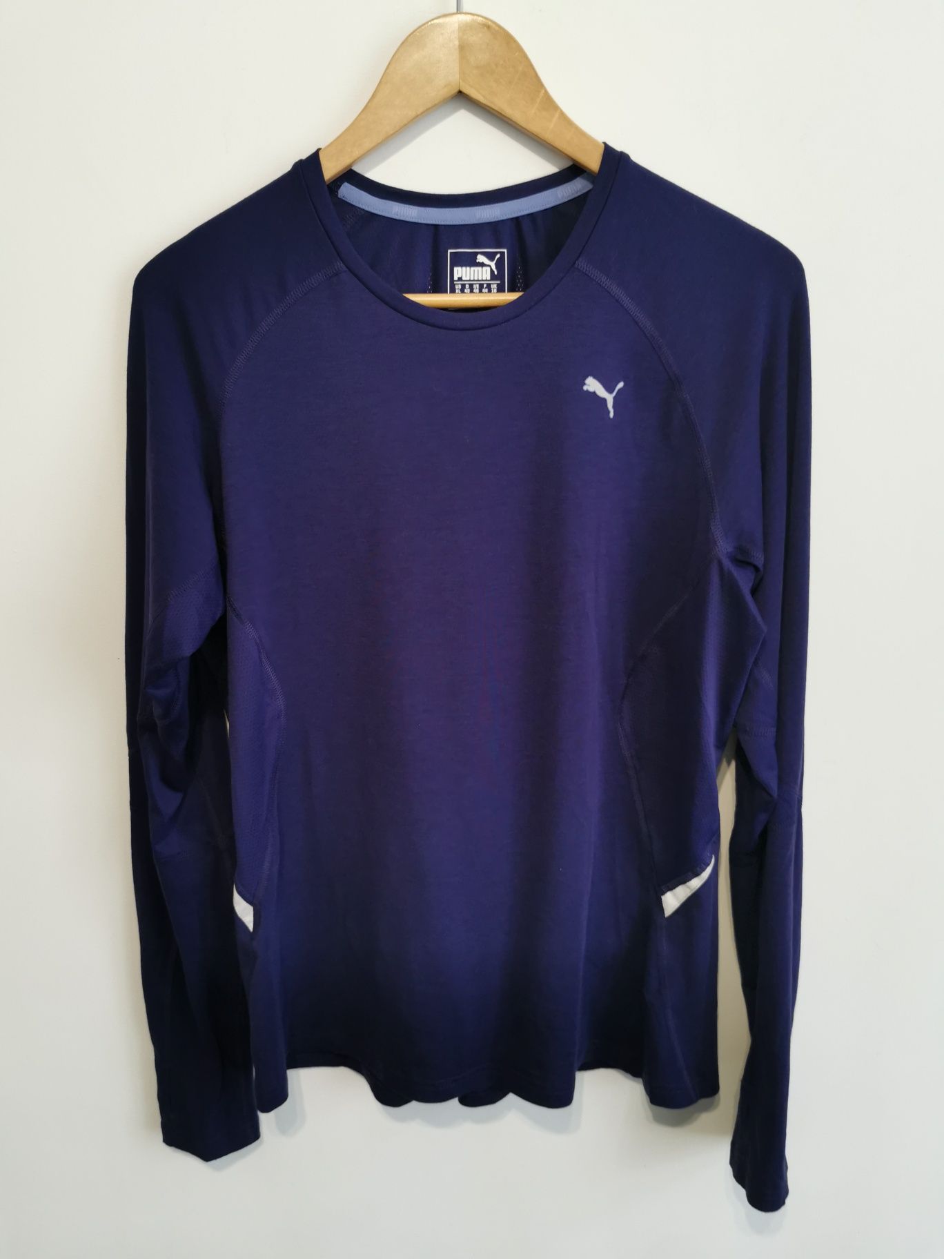 Puma bluzka długi rękaw logowana sportowa XL