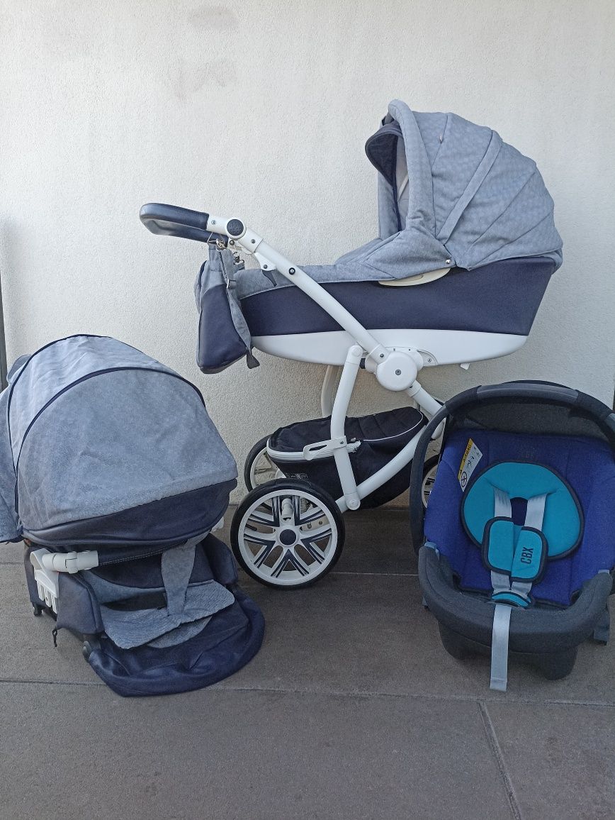 Wózek 3/1 Bebetto Torino z fotelikiem cybex