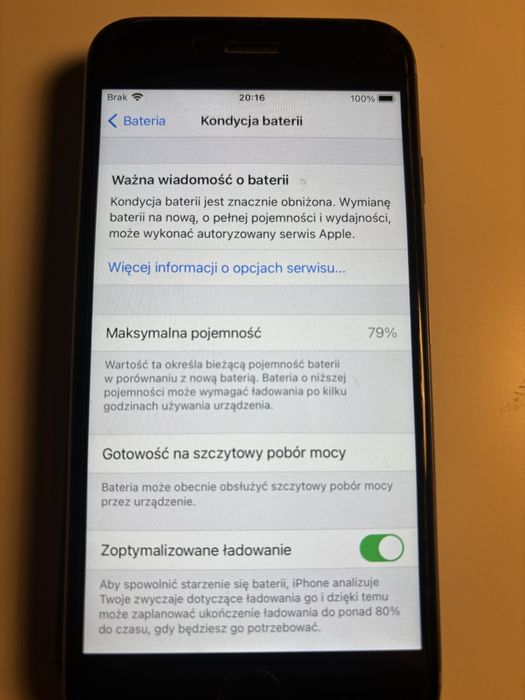 Iphone 6s srebrny + etui