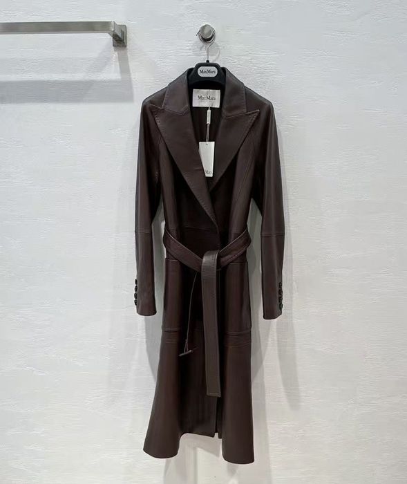 Płaszcz Max Mara skóra jagnięca r36 włoski 40