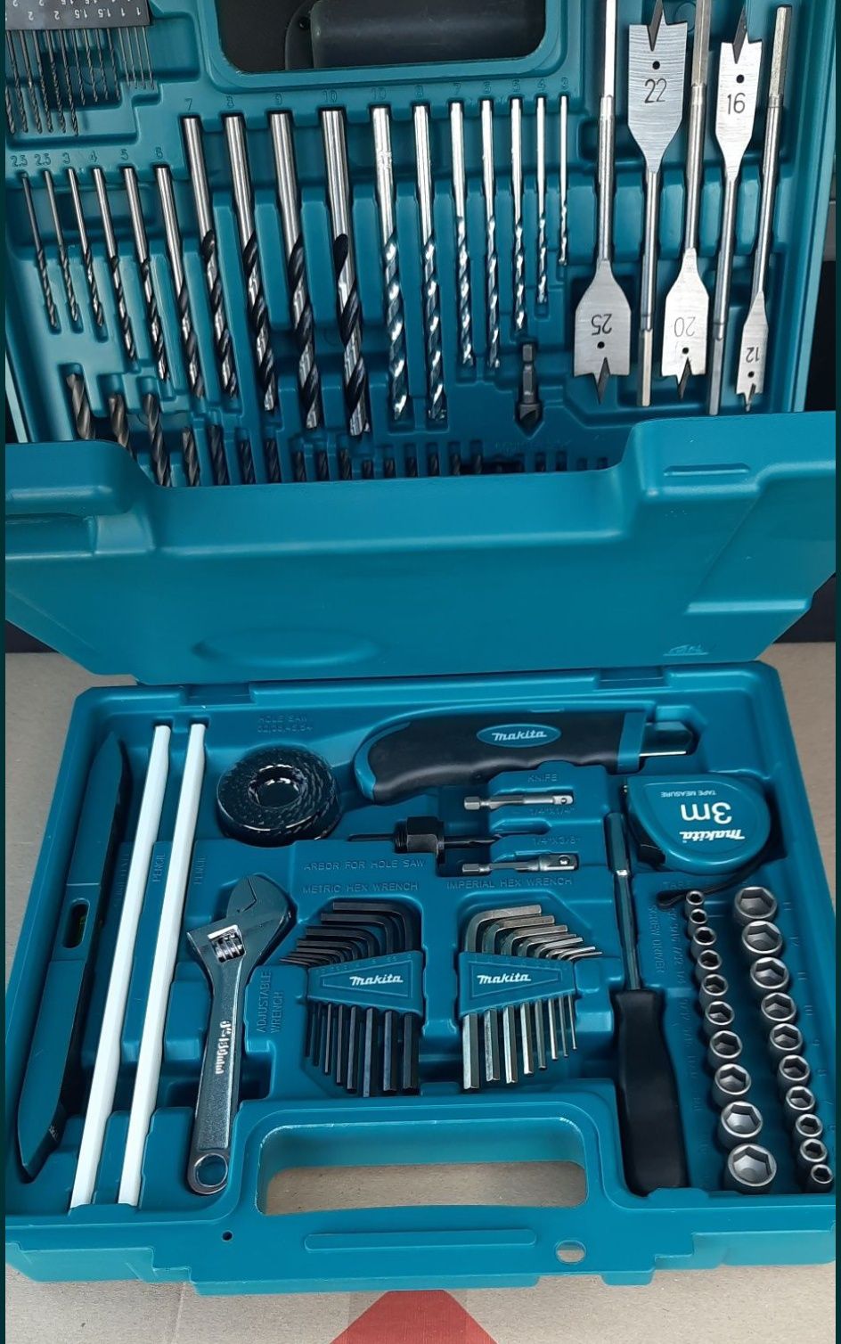 Набір свердл і біт Makita, коронки макіта, набор макіта, Makita 256шт