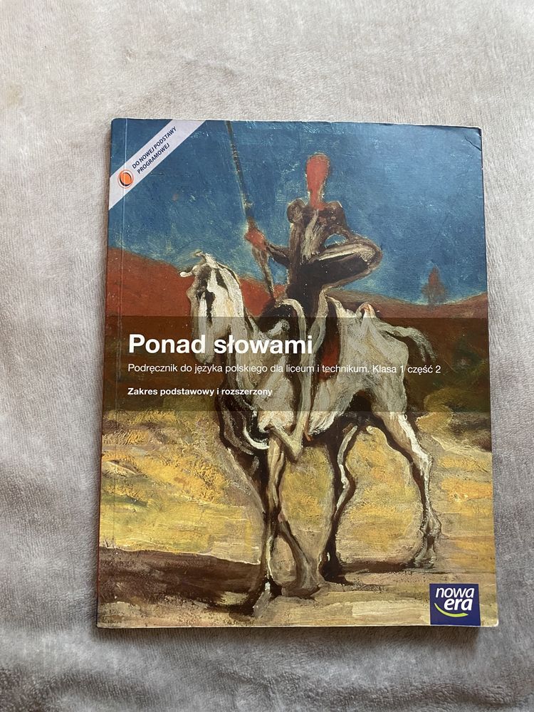 Podręcznik z j. polskiego nowa era - ponad słowami klasa 1 część 2