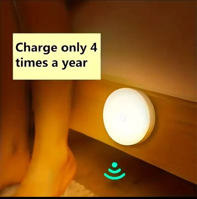 Luz noturna. Interior com sensor