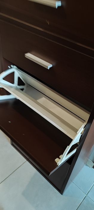 Komplet do przedpokoju szafka na buty i lustro