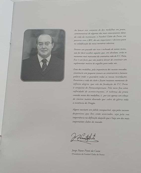 PRATA PURA 999,9 medalhas F.C. PORTO