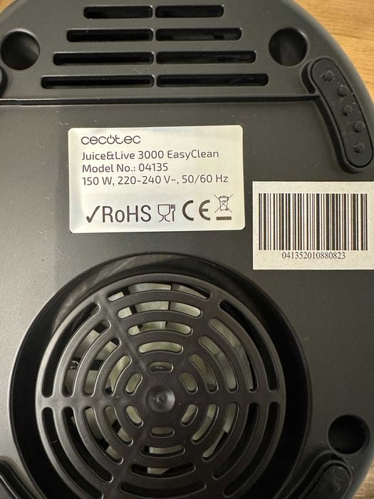 Шнековая соковыжималка Cecotec juice&live 3000 easyclean