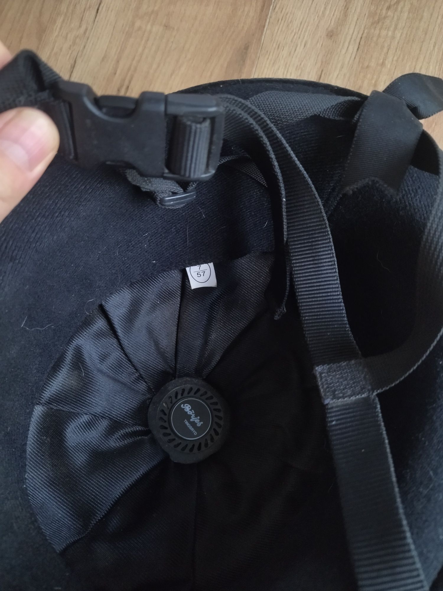Kask jeździecki zamsz