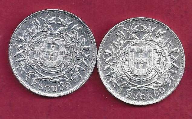 REPUBLICA  1 Escudo   1915  e  1916  Prata  Belas