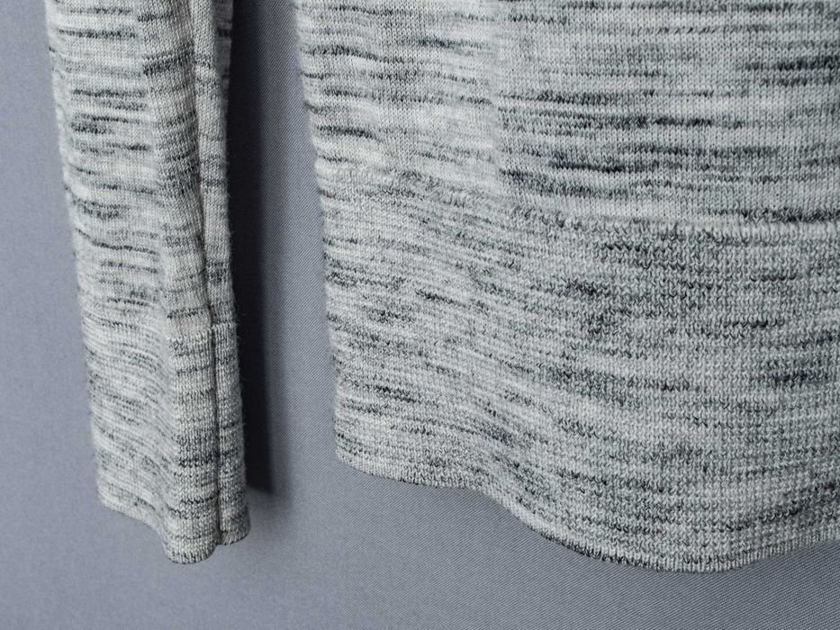 Allsaints, 100% wełna merino, longsleeve, jasnoszary, rozmiar S/M.