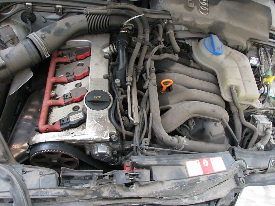 VOLKSWAGEN PASSAT B5 LIFT AUDI A4 B6 A6 C5 SILNIK GOŁY SŁUPEK 2.0 20V ALT