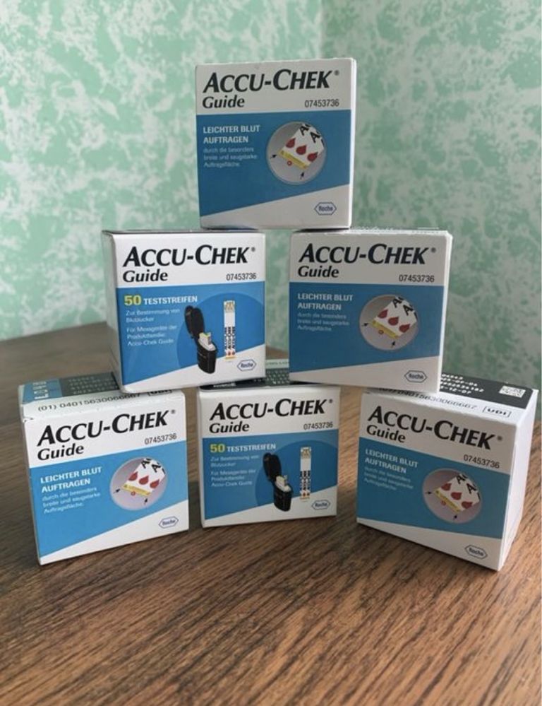 Тест-смужки Akku-Chek GUIDE (50 смужок в упаковці)