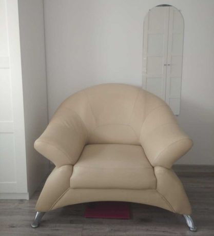Fotel skórzany do salonu