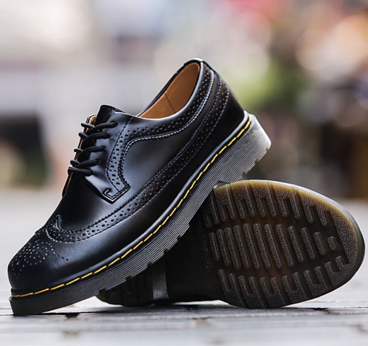 Glany półbuty Oxfordki unisex martensy mokasyny klasyczne