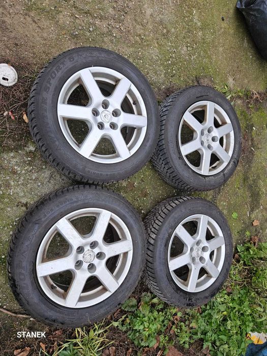 Alu laguna 3 5x114,3 z zimą 7mm Dunlop Winter Sport 205/60/16 z 2019r.
