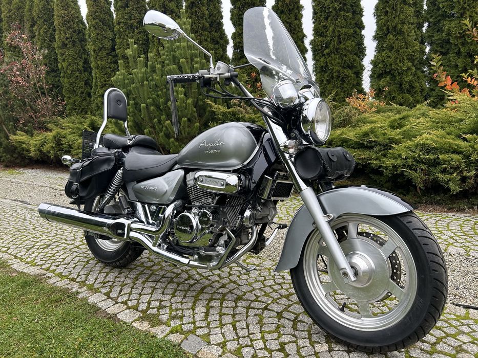 Hyosung Aquila 125 GV Przebieg 8 tyś, Bogato ubrana