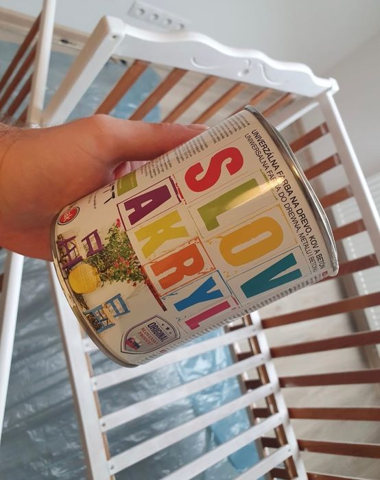 Łóżeczko drewniane