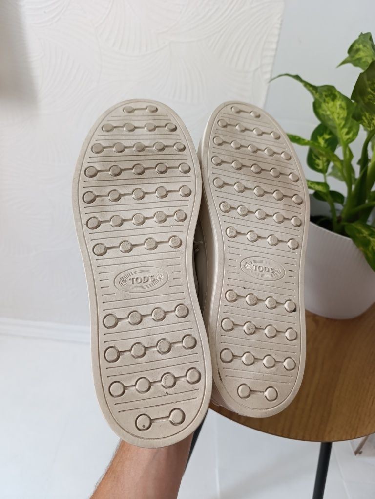 Мужские кожаные кроссовки tod’s mens leather trainers sneakers