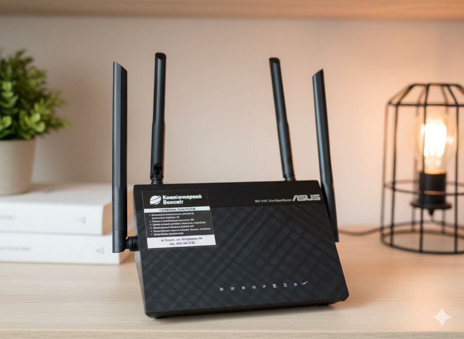 Wi-Fi роутер ASUS RT-AC750L (AC750) 2.4/5GHz / Дводіапазонний / Б/У