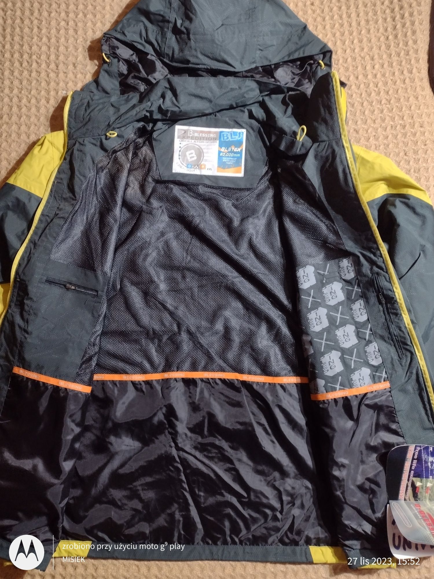 128 bluza,, kurtka ,,BLESSING"WINDSTOPPER,,TRAGINGOWA-uniwers rozm XXL